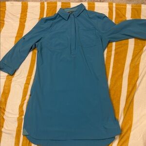 Title Nine Adventurista aqua Blue Midi Dress